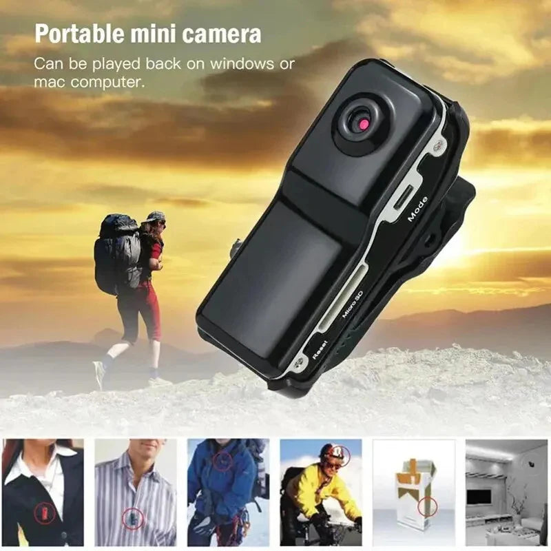 Mini HD DV Camera Body Camcorder Mount Portable Video Record Nanny