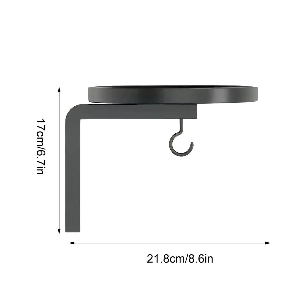 Wall Plant Shelf Heavy Duty Metal Hanger Stand Hooks Space Saving