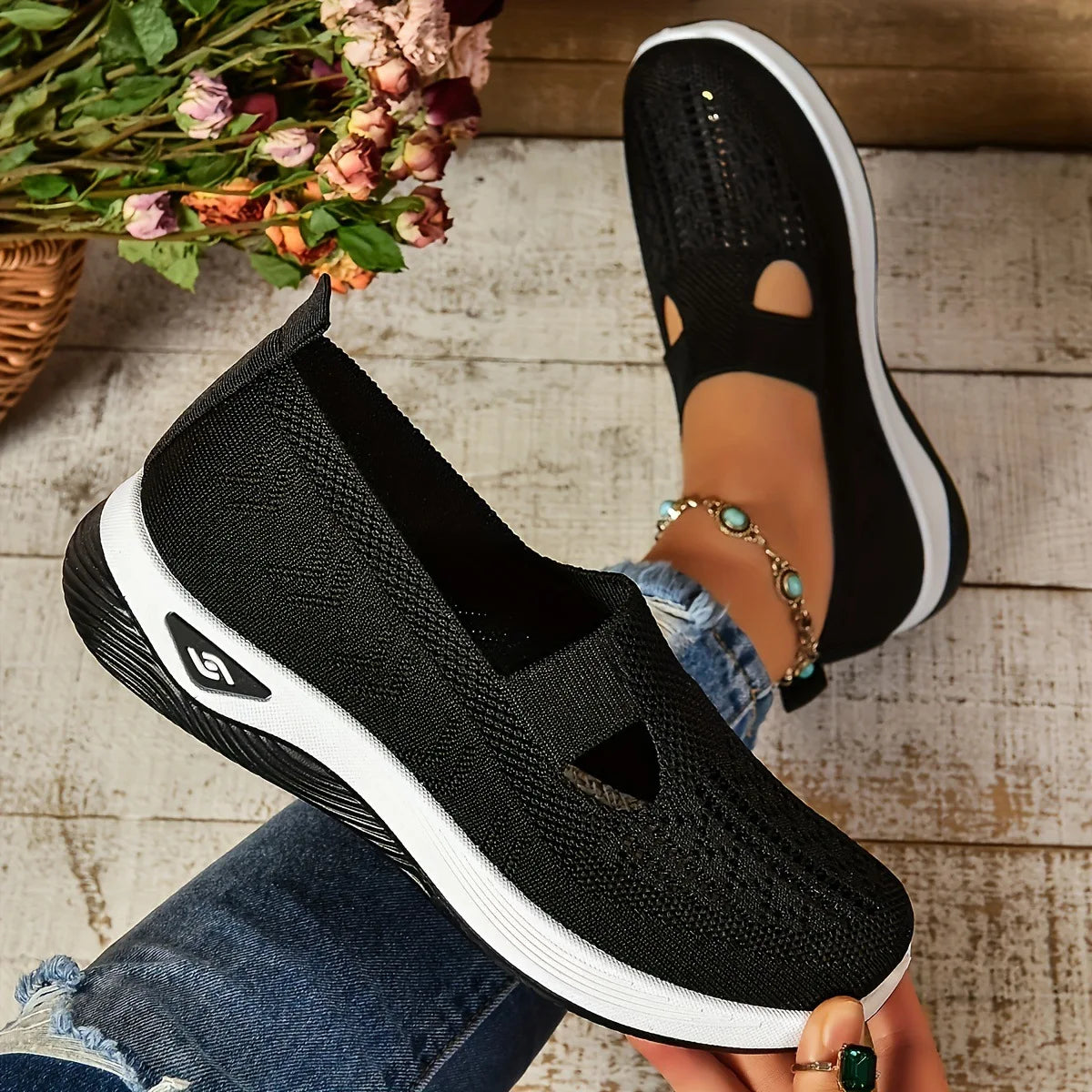 Arrival Women Mesh Breathable Comfortable Orthopedic Shoes Non Slip