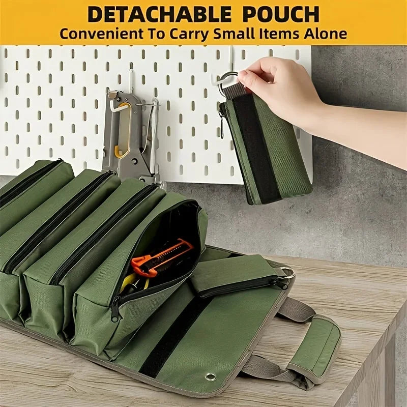Heavy-duty Roll-up Tool Bag Oxford Fabric Multi-tool Organizer