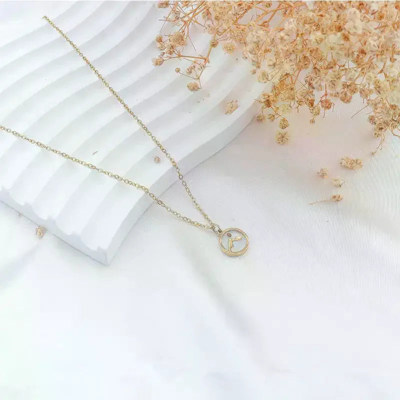 Christian Mustard Seed Gold Stainless Steel Pendant Faith Silver Chain Zpaxo