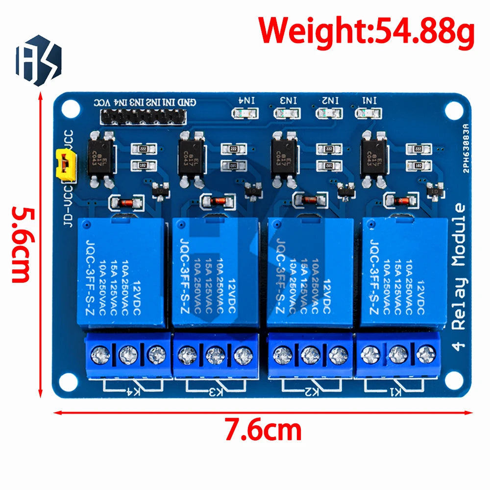 5V 12V 1-8 Channel Optocoupler Isolation Relay Arduino Application Zpaxo