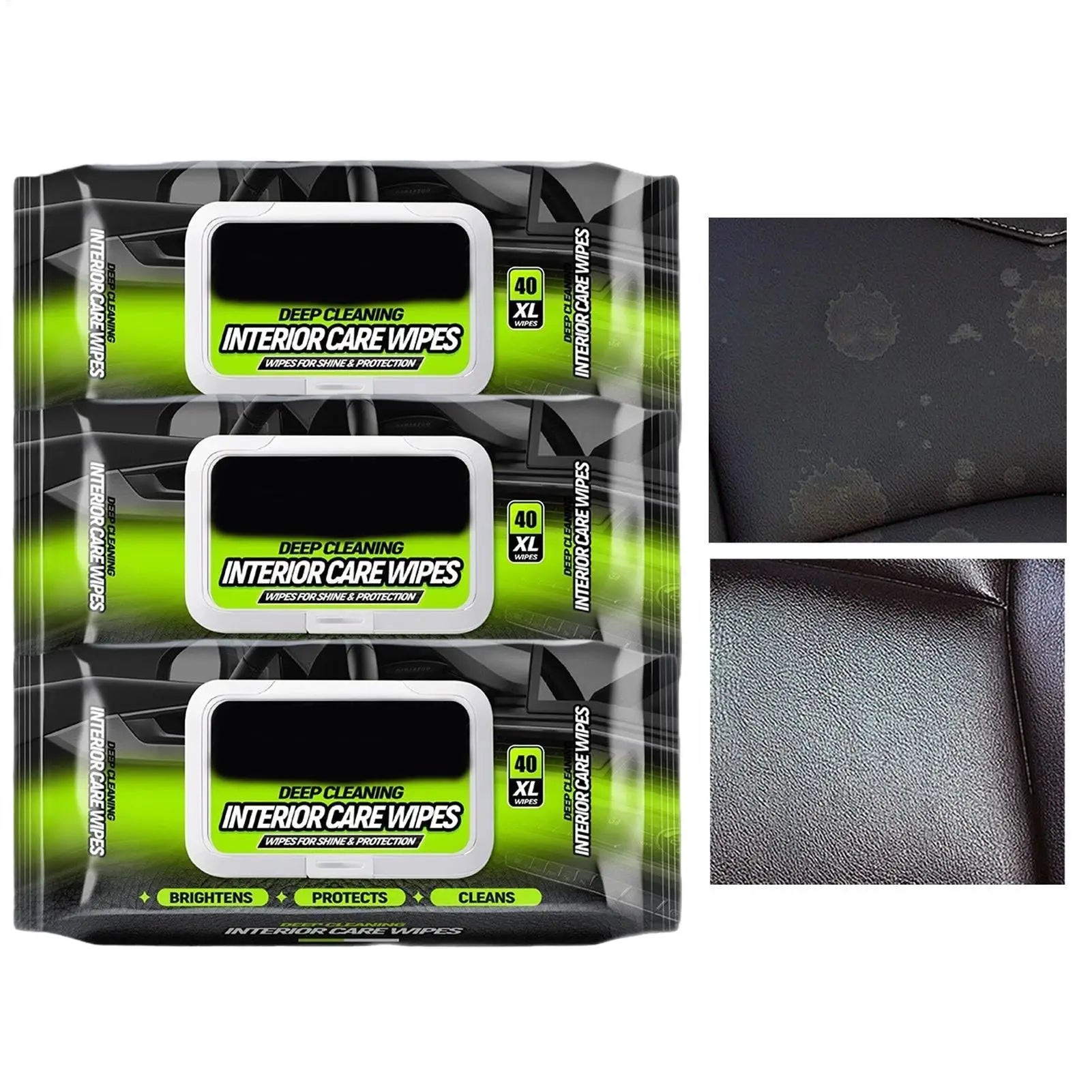 Car Interior Cleaning Wipes Multi-function Car Dashboard Seat Leather Nursing Brightening Wipes Car Wash Care Cleaning tools Zpaxo