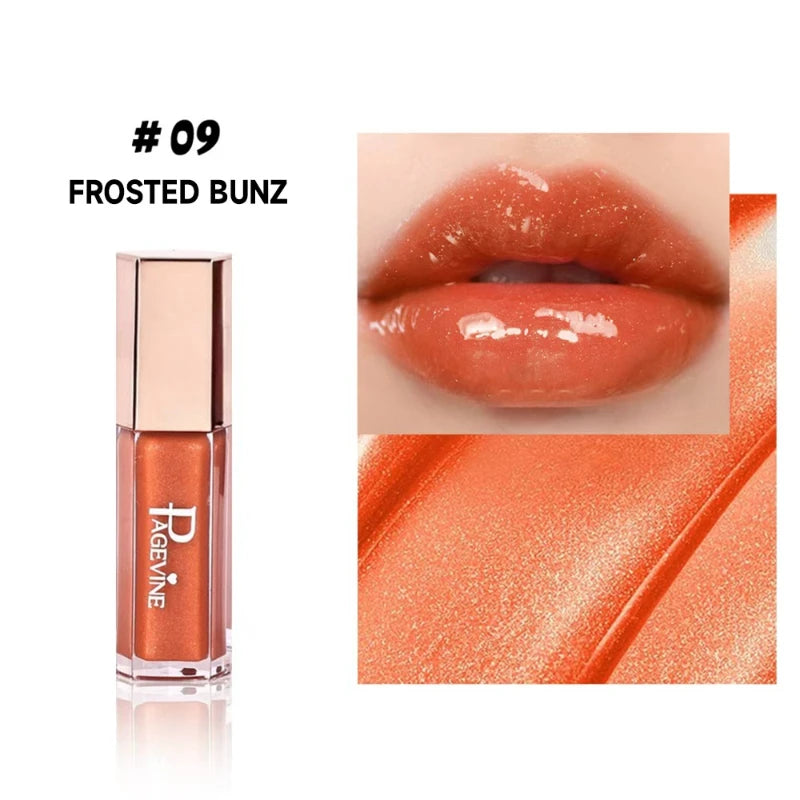 Mirror Gloss Lip Gloss – High Pigment Plumping Liquid Lipstick Lip Gloss Zpaxo 9