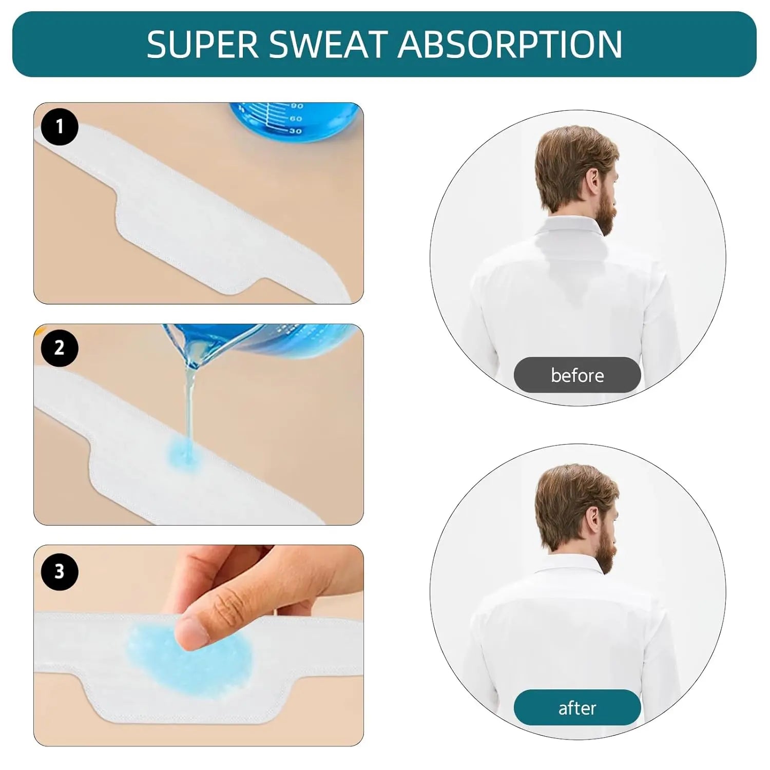 Disposable Collar Protectors for Shirts & Hats – 100/200 Pack