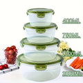 Vibrant 8-Piece Food Storage Microwave-safe Purple Green Containers
