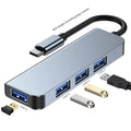 7-in-1 USB 3.0 Type-C Hub Docking Station | SD TF Audio USB-C Docking Hub Zpaxo 4 in 1 Type C