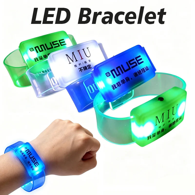 Customized Led Bracelet Glow Perfect Weddings Birthday Parties Party