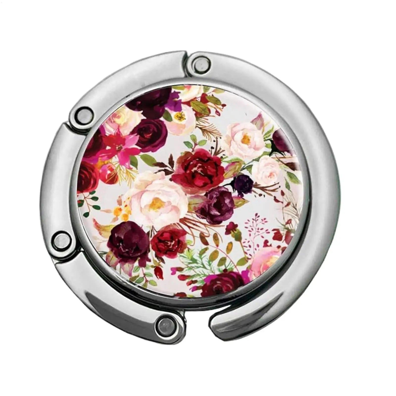 Purse Hook Table 3 Flower Pattern Women's Bag Under Desk Hanger Women
