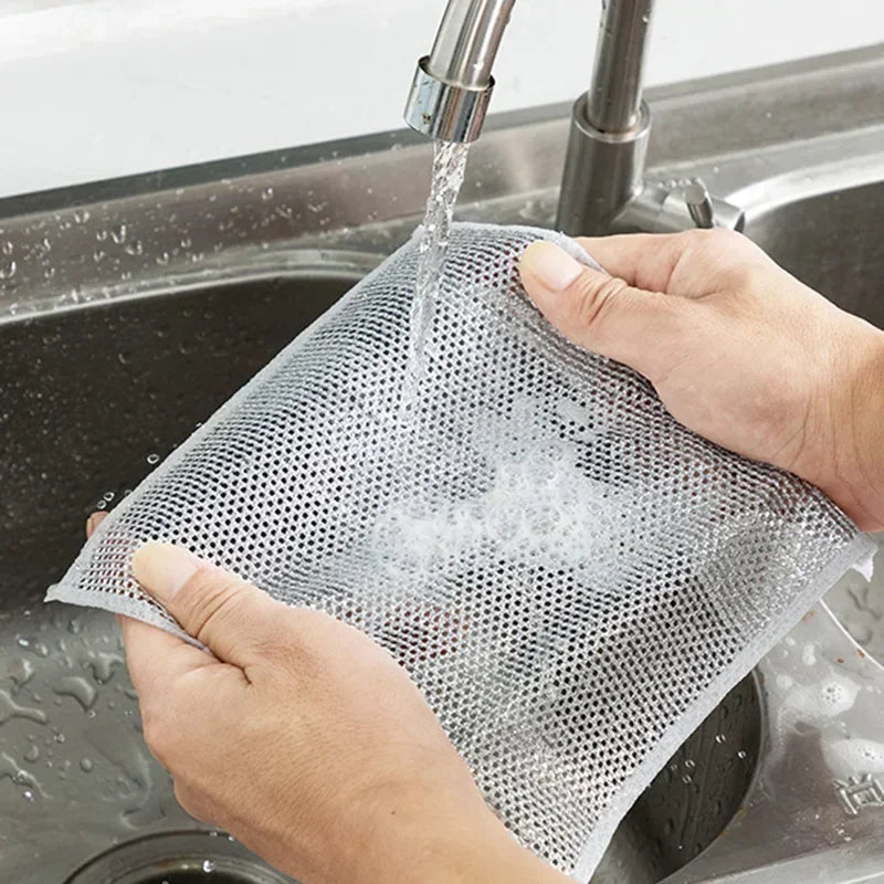 Stainless Steel Wool Scrubbers – Reusable Kitchen Cleaner 10/30/60pk