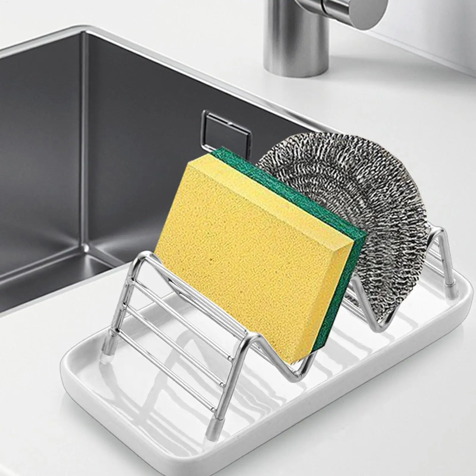 Draining Soap Dish Stainless Steel Self Tray Shampoo Bar Holder