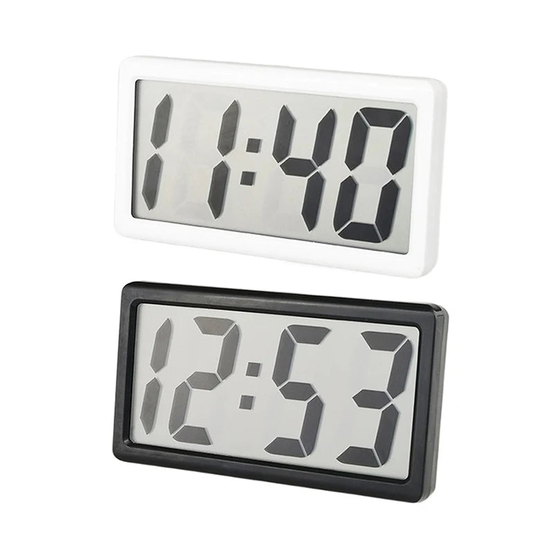 Mini Battery Powered Digital Desk Clock Time Date 12-hour Display Table Clock Wall-mounted LCD Clock With AG10 Battery Zpaxo