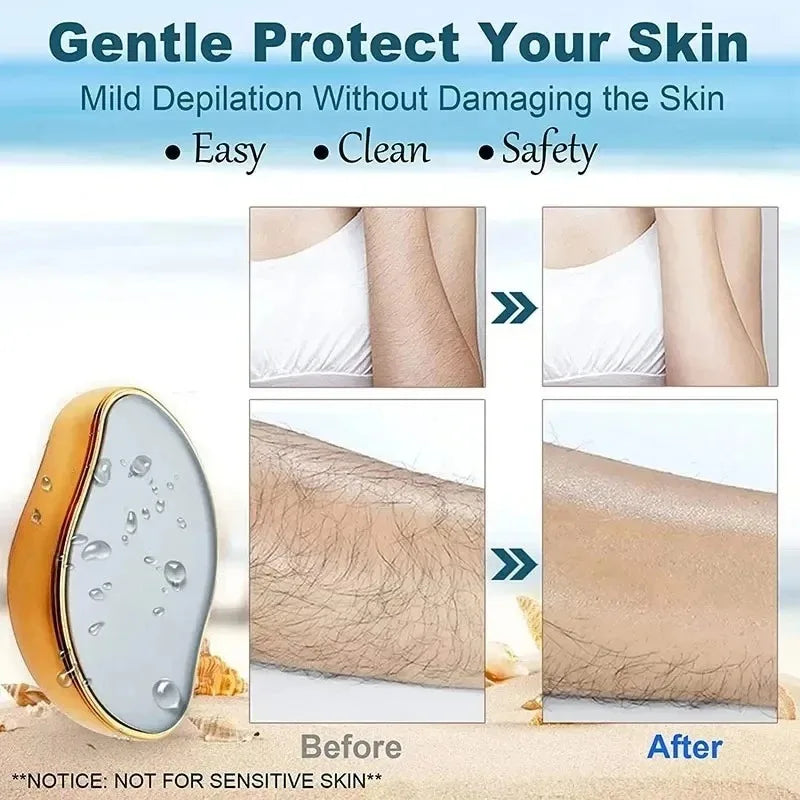 New Physical Nano Glass Epilator Exfoliator Senseless Hair Removal Tool Painless Hair Removal No Skin Damage Hair Sharpener Zpaxo