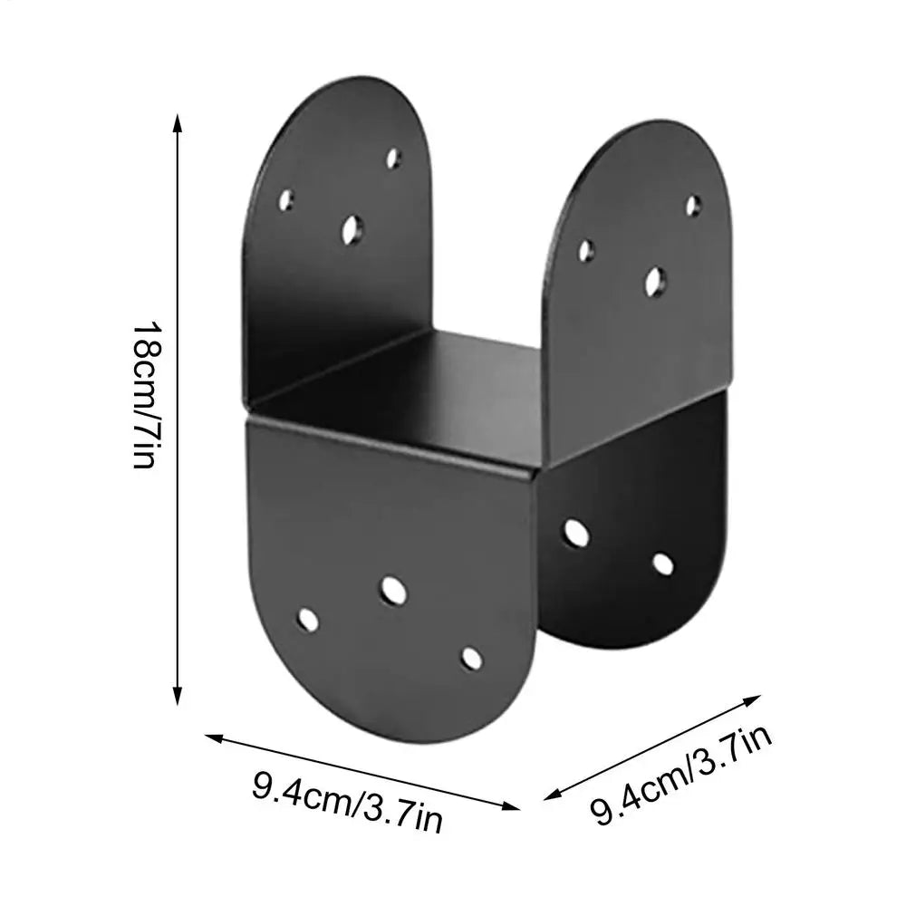 Post Tie Bracket 4 Thick Metal Stand Beam 4x4 Inch Wood Gazebo Patio Zpaxo China Mainland Black