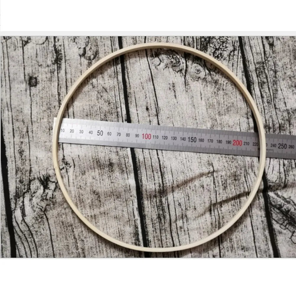 Bamboo Dreamcatcher Rings Round Wooden DIY Craft Tools Dream Catcher