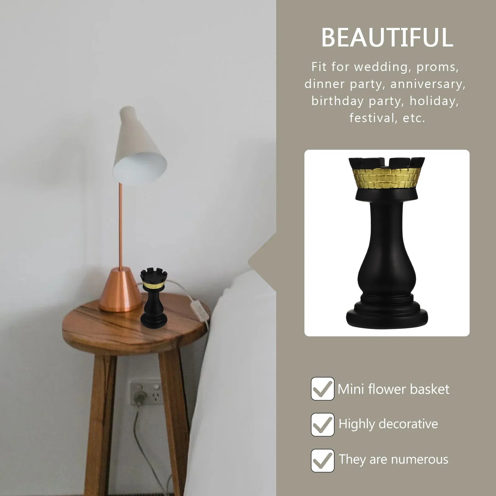 Lifelike Resin International Chess Decor Premium Desktop Adornment
