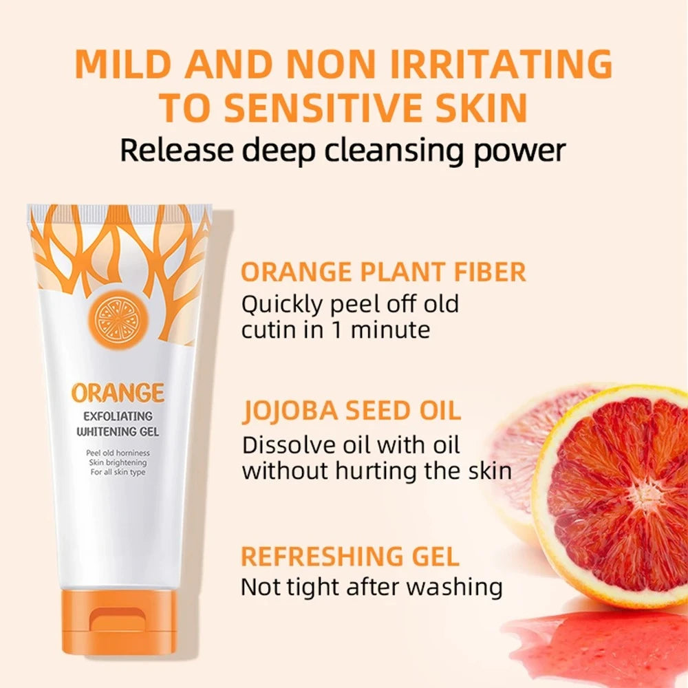Orange Exfoliating Peeling Gel – Brightening Face Scrub 50g Exfoliating Peeling Gel Zpaxo