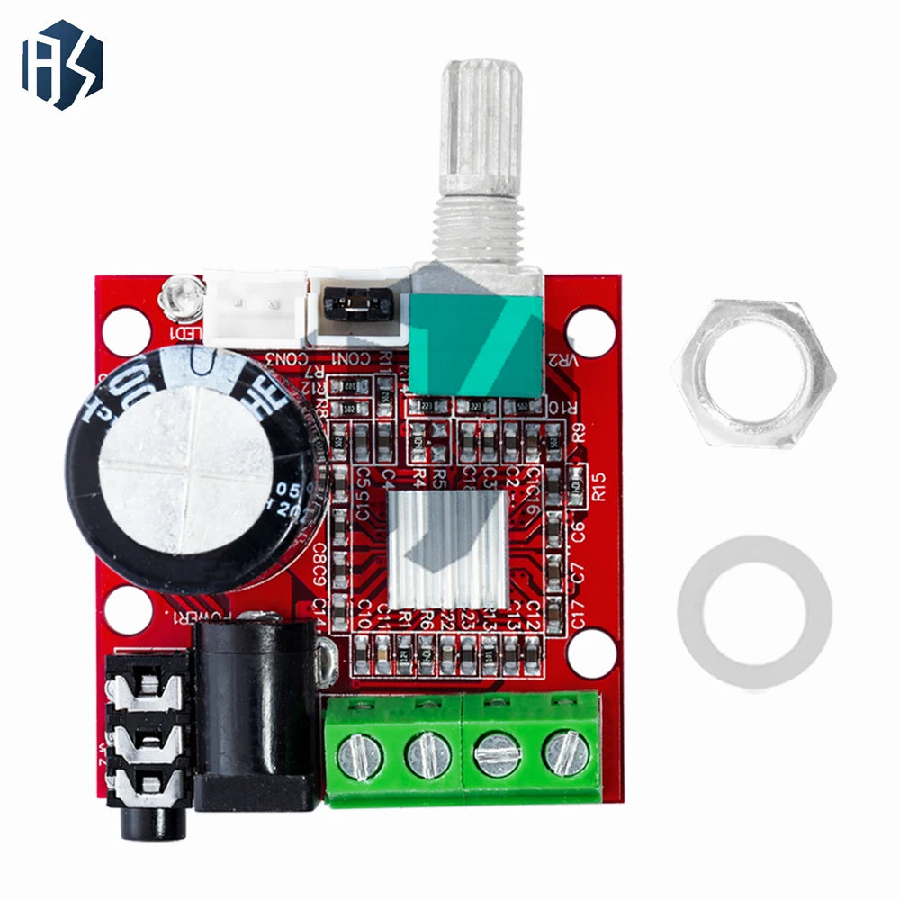 12V Mini Hi-fi PAM8610 Audio Stereo Amplifier Board 2X10W Dual Zpaxo