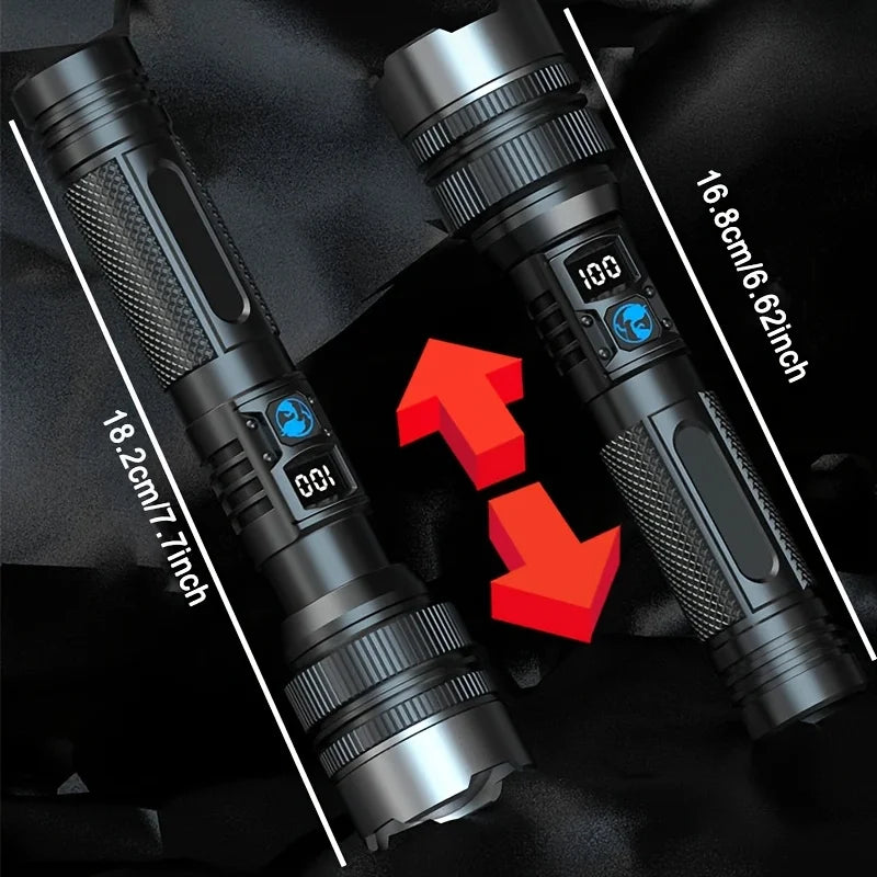 POCKETMAN 3800 Lumen Zoomable USB Rechargeable LED Flashlight