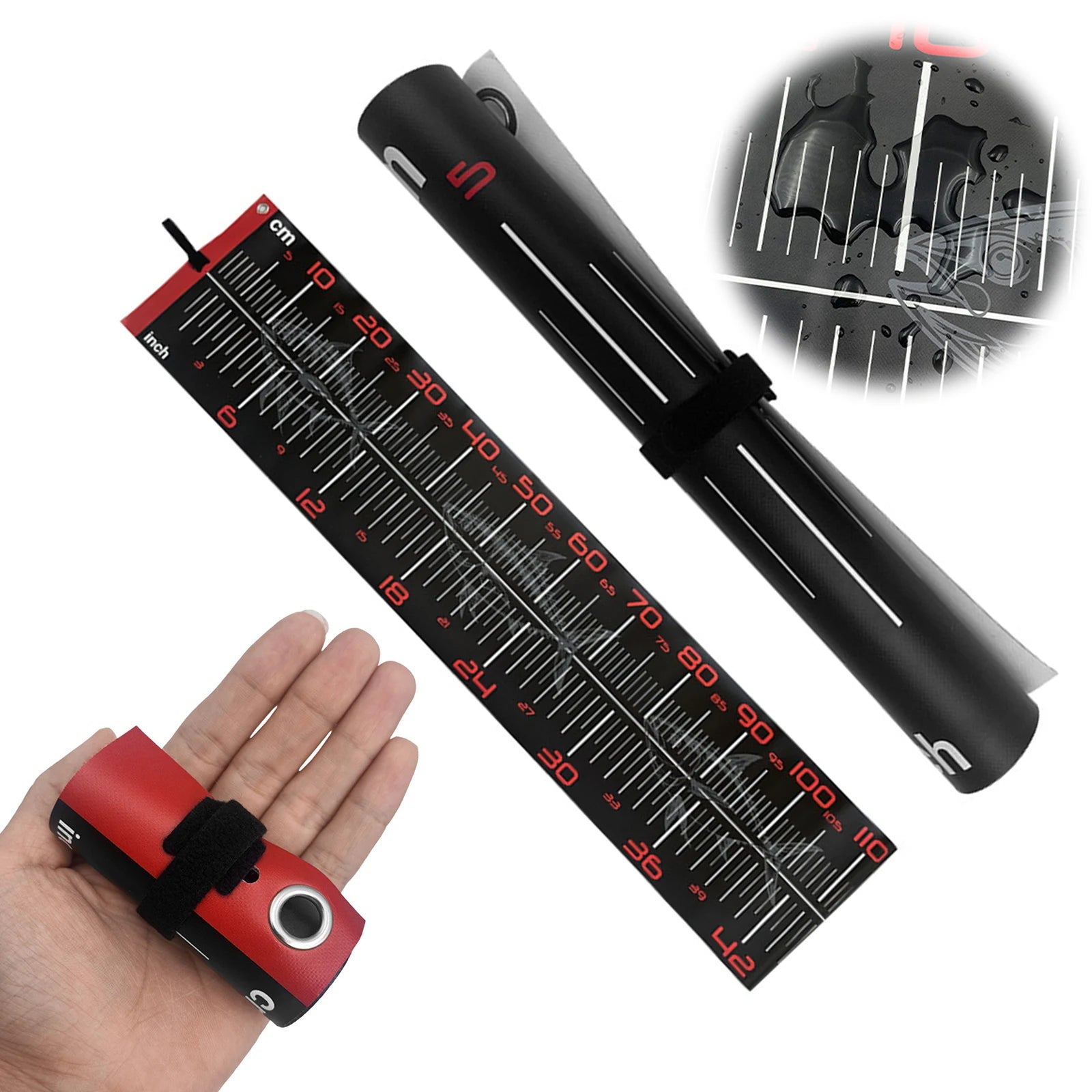 Portable Carp Fishing Measuring Scale Dual Fish Measure Ruler