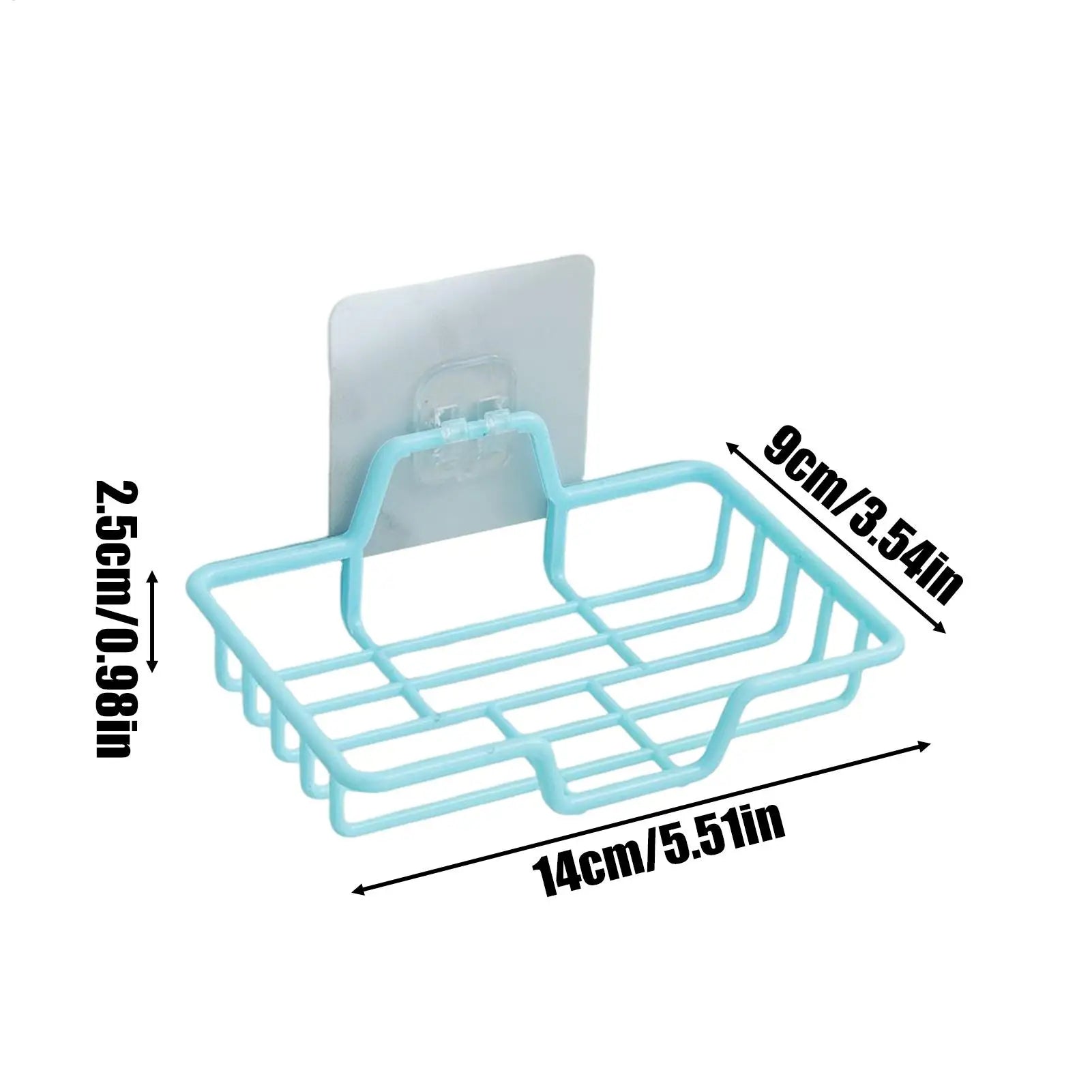 Shower Soap Holder Adhesive Storage Wall Mounted Soap Dish Organizer Container Saver Sponge Holder Organization Storage Zpaxo