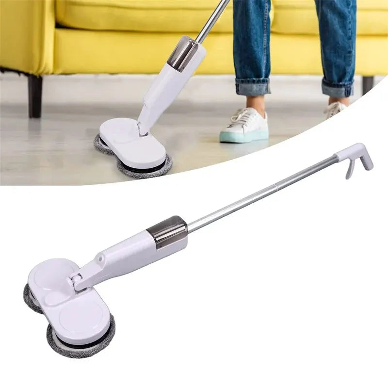 Wireless Electric Spin Mop Cleaner Automatic 2 in 1 Wet & Dry Home Cleaner Car Glass Ceiling Door Windows Floor Scrubber Machine Zpaxo