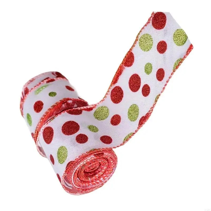 Durable Polyester Wire Ribbon Holiday Wrapping Festival Decors
