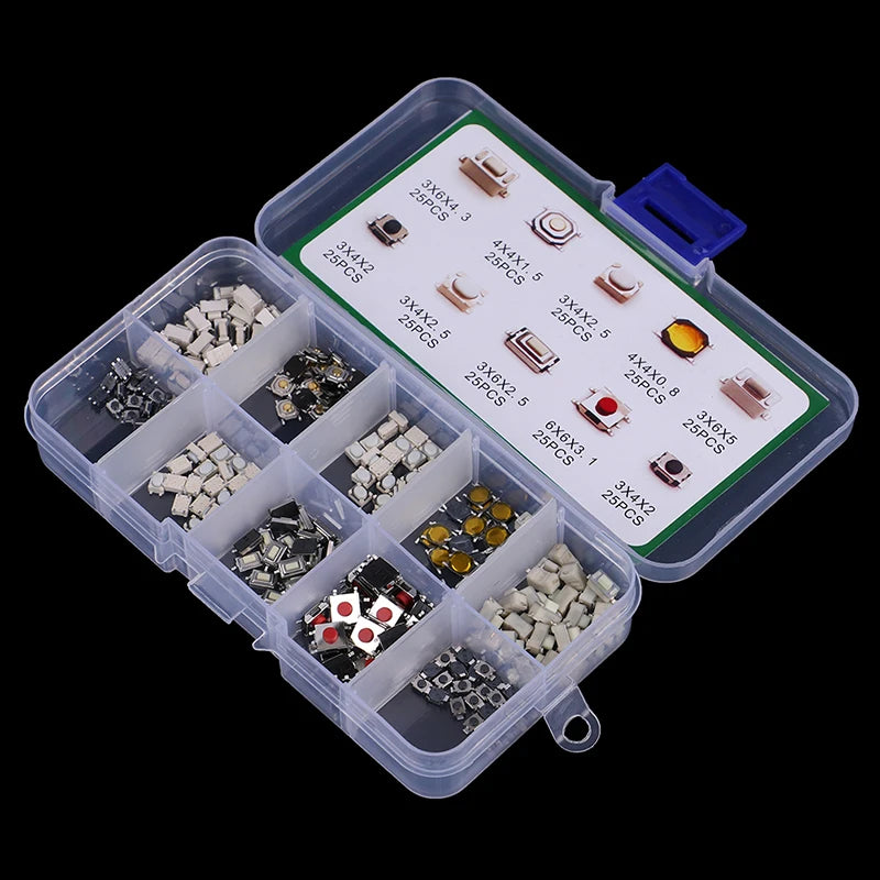 CM250Pcs 10 Types Durable Car Remote Control Tablet Actile Push