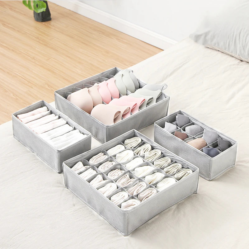 Underwear Organizer Box Socks Pants Bra Storage Wardrobe Drawers