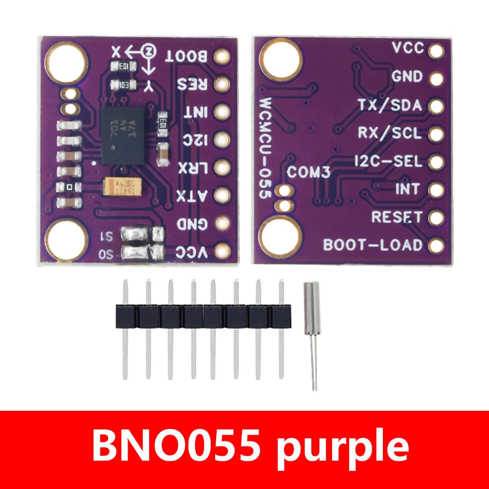 ‌GY-BNO055 9DOF IMU Sensor Module - 9-Axis Absolute Orientation Breakout Board with I2C Interface for Robotics/Drones (Gyroscope Zpaxo purple 2pcs
