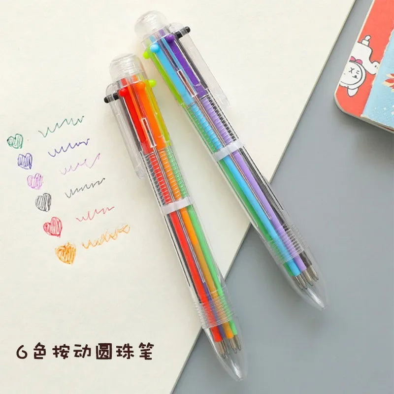 1 Multi Ballpoint Pen Novelty Korean Stationery Office Home Writing