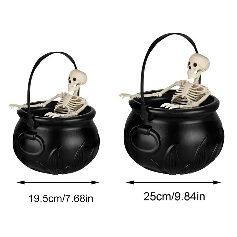 Halloween Decorations Indoor Witch Cauldron Black Plastic Bowl
