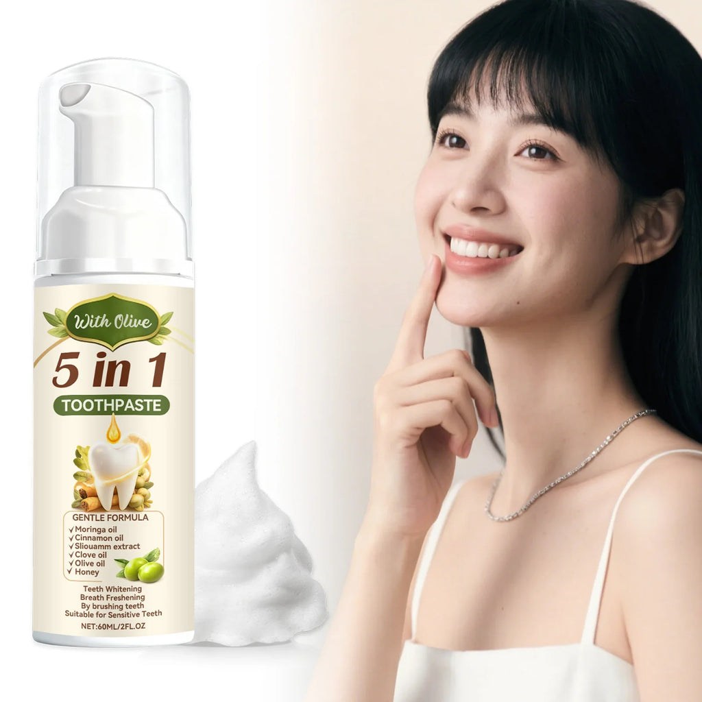 Olive Teeth Clean Toothpaste Mild Foaming Deep Cleaning Offer Oral Health Environment Keep Freshness Breath Portable Toothpaste Zpaxo