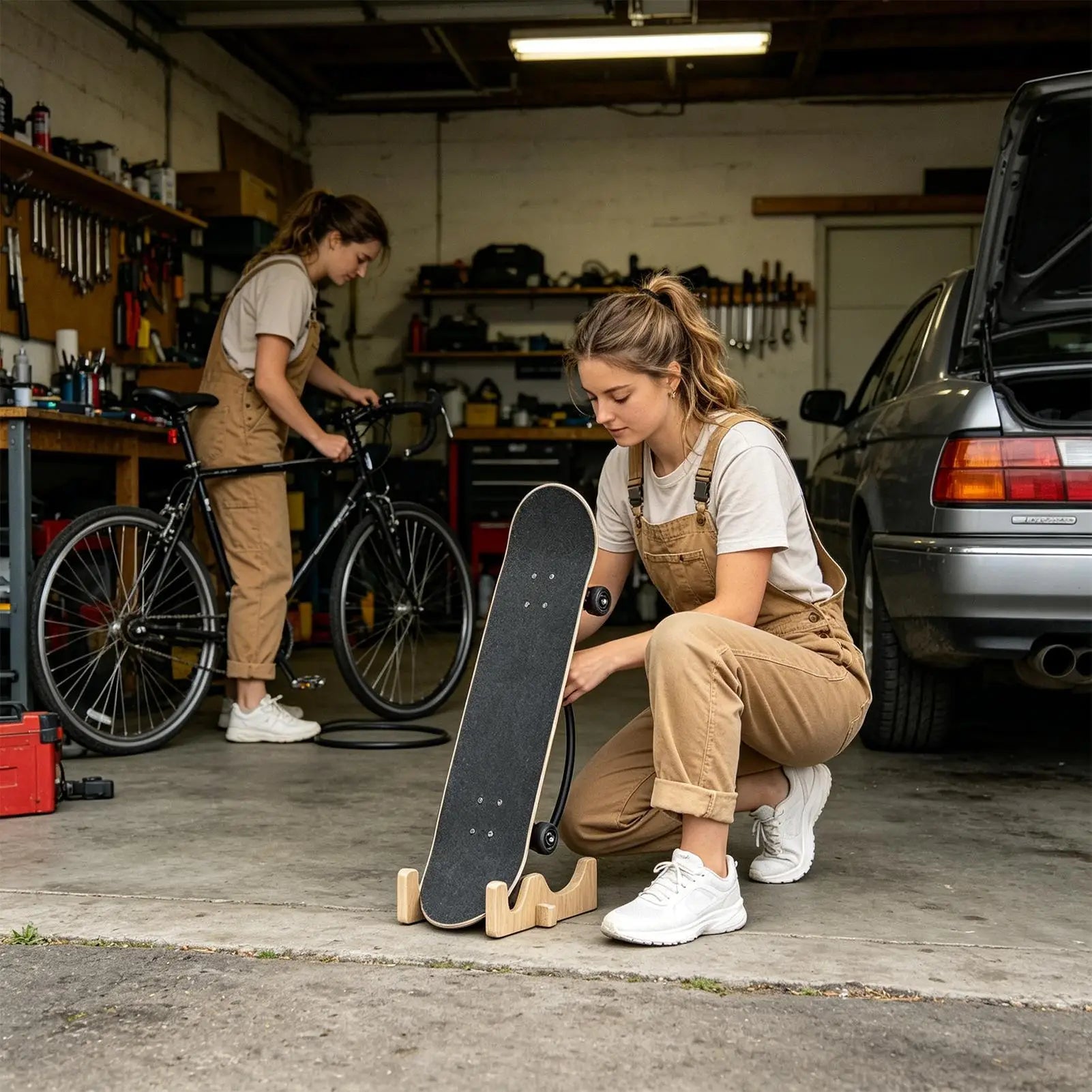 Balance Board Holder Space-saving Non Slip Organizer Skateboard Floor