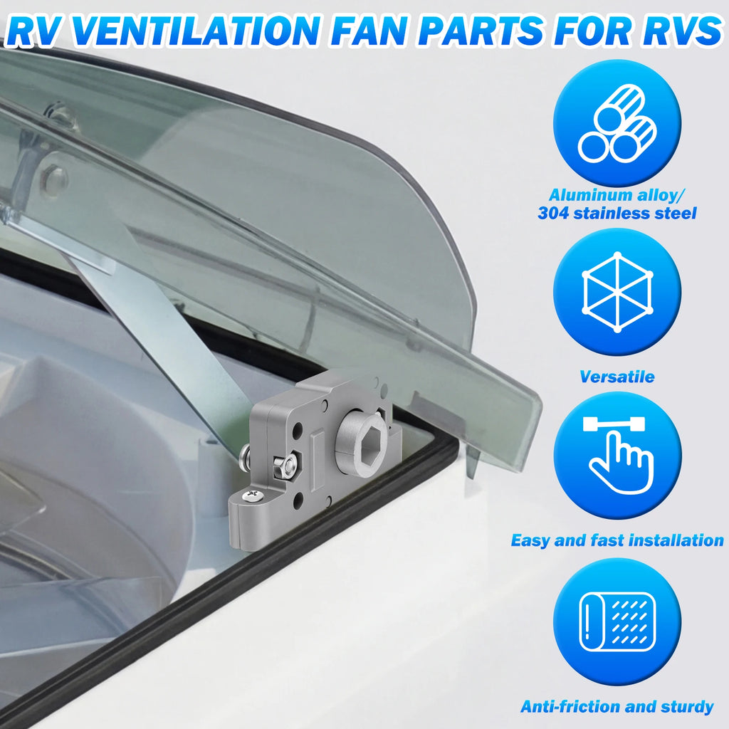RV Roof Vent Operator Mechanism Replacement Part Sturdy Aluminum