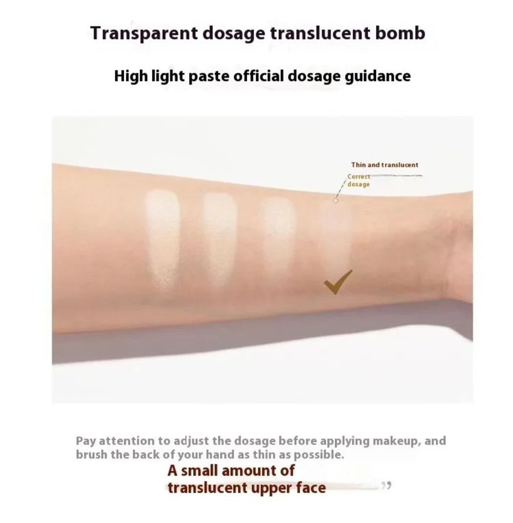 Maogeping Face Highlight Cream Light Shadow Sculpting Powder Zpaxo