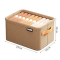 1/2/3PCS Collapsible Clothing Organizer Closet Clothes Pants Storage Organizer Closet Organizer Drawer Organizer Toy Storage Zpaxo Khaki - Medium