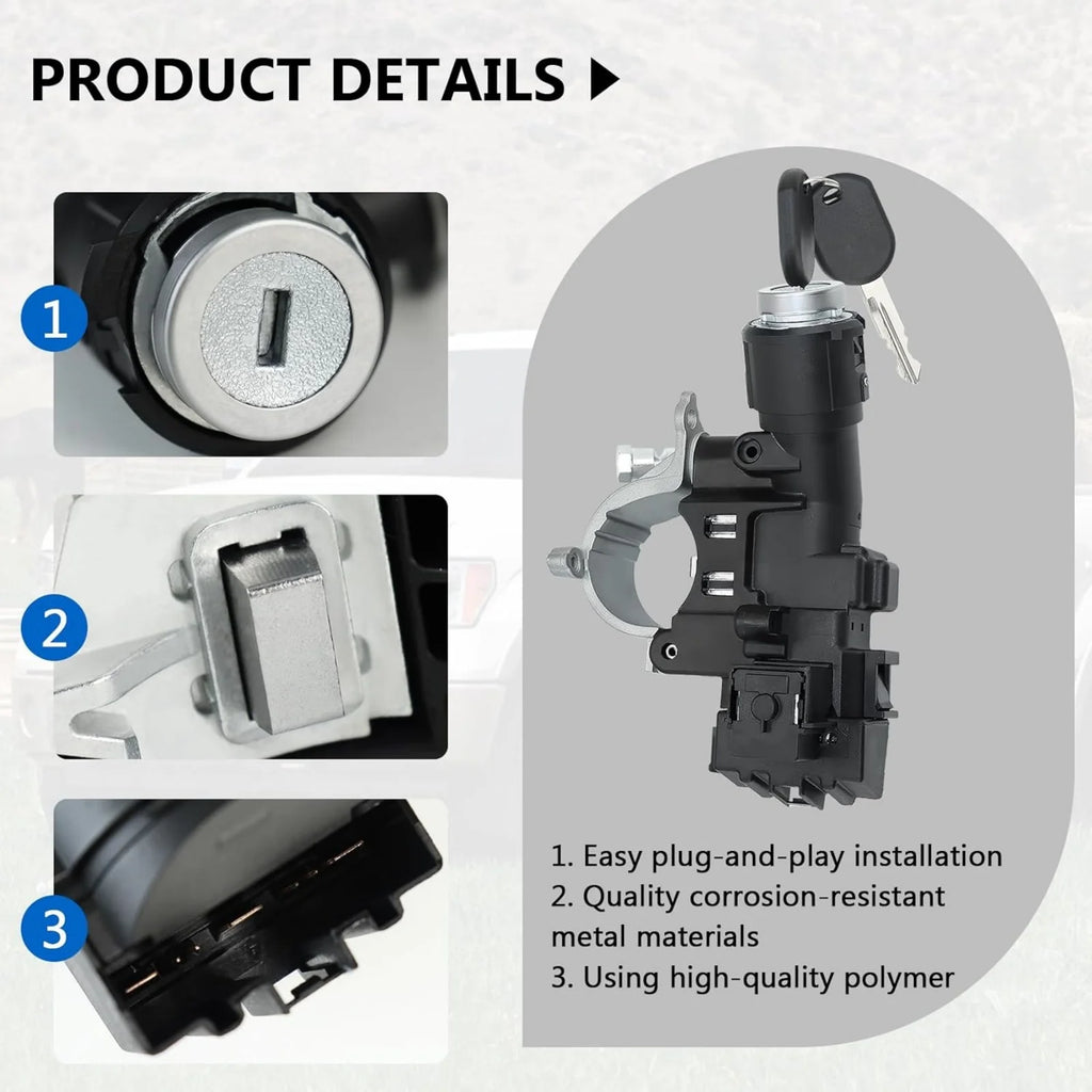 989-019 Ignition Switch Lock Cylinder Assembly 2 Keys Fit Ford Focus