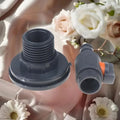 PVC Water Adapter Durable Tank Valve Quick Installation Rainwater Zpaxo Default Title