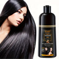 Natural Hair Dye Shampoo-3-in-1 Rapid Hair,Nourishing,Cleansing & Moisturising,Smoothing Black Hair Coloring Shampoo Unisex Zpaxo Black