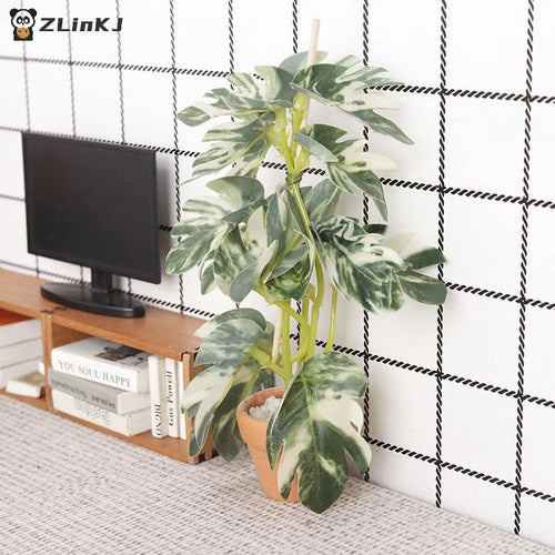 ▶1/12 Dollhouse Simulation Green Plants Bonsai Model Dollhouse Scene Decoration Micro Landscape Garden Bonsai Ornament Zpaxo