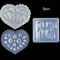 3pcs Ocean Silicone Nail Art Molds – Shell, Starfish & Coral Nail Art Molds Zpaxo 3pcs