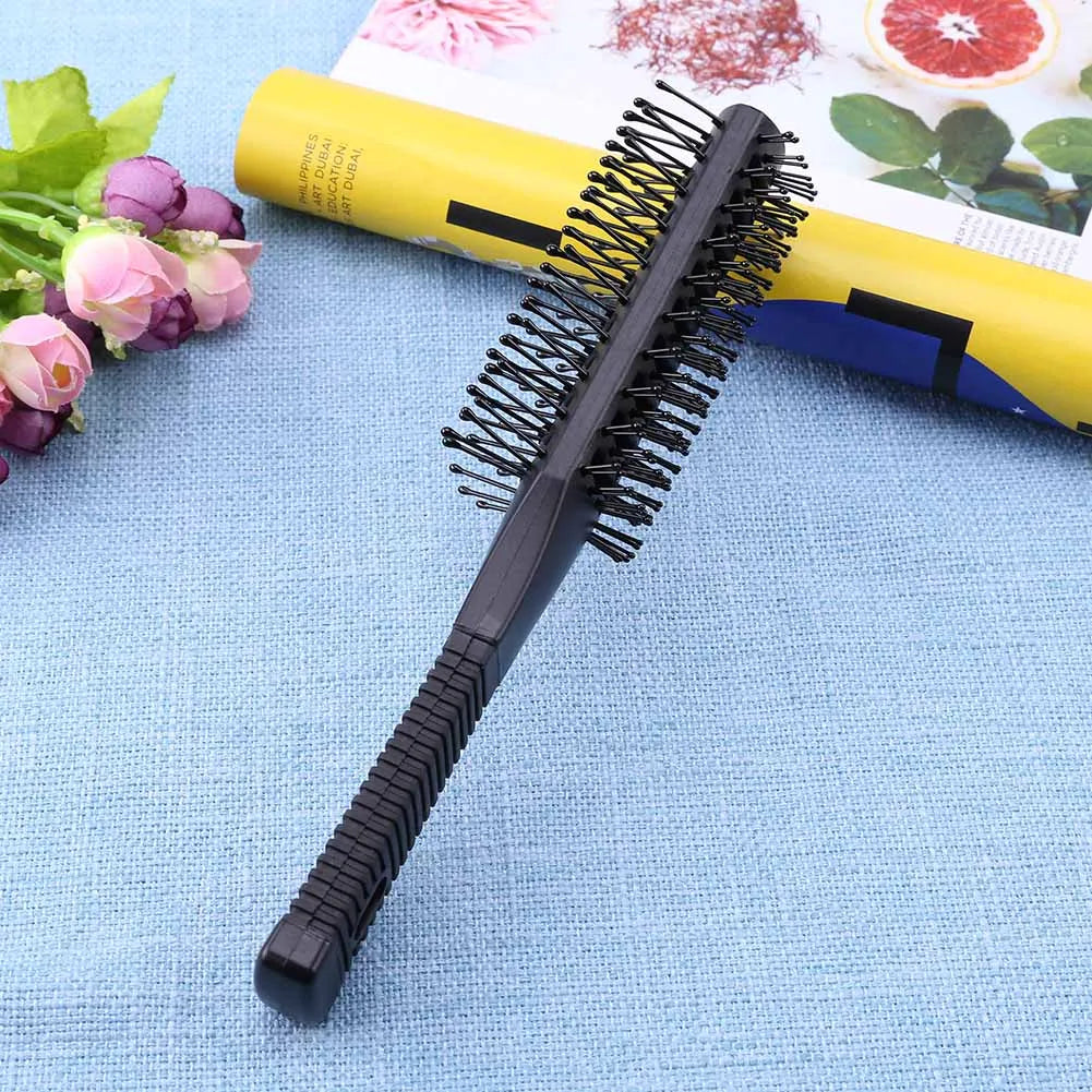 Double Side Massage Comb Black Plastic Anti-tangle Brushes Wide Teeth Brush Zpaxo
