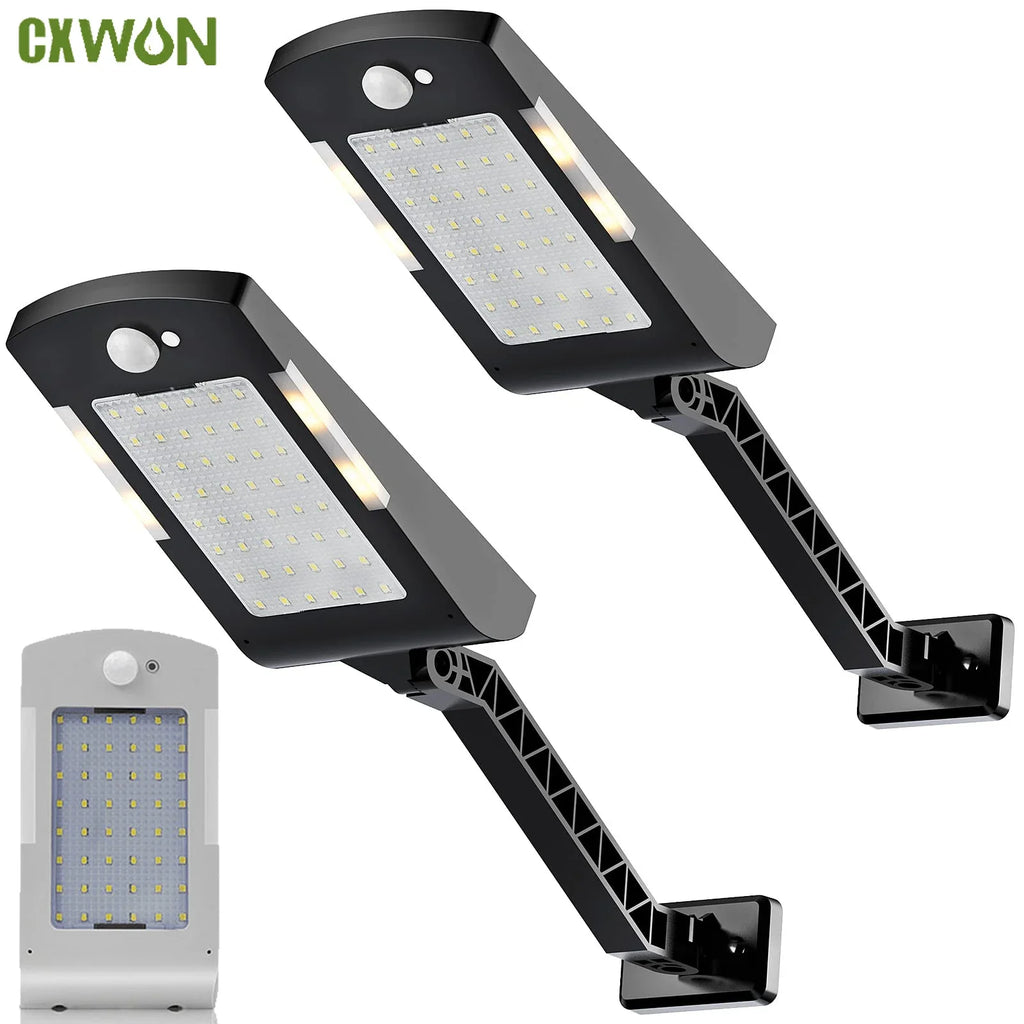 Solar Lights Outdoor 48 LEDs Powered Motion Sensor Lamp Security 3 Zpaxo