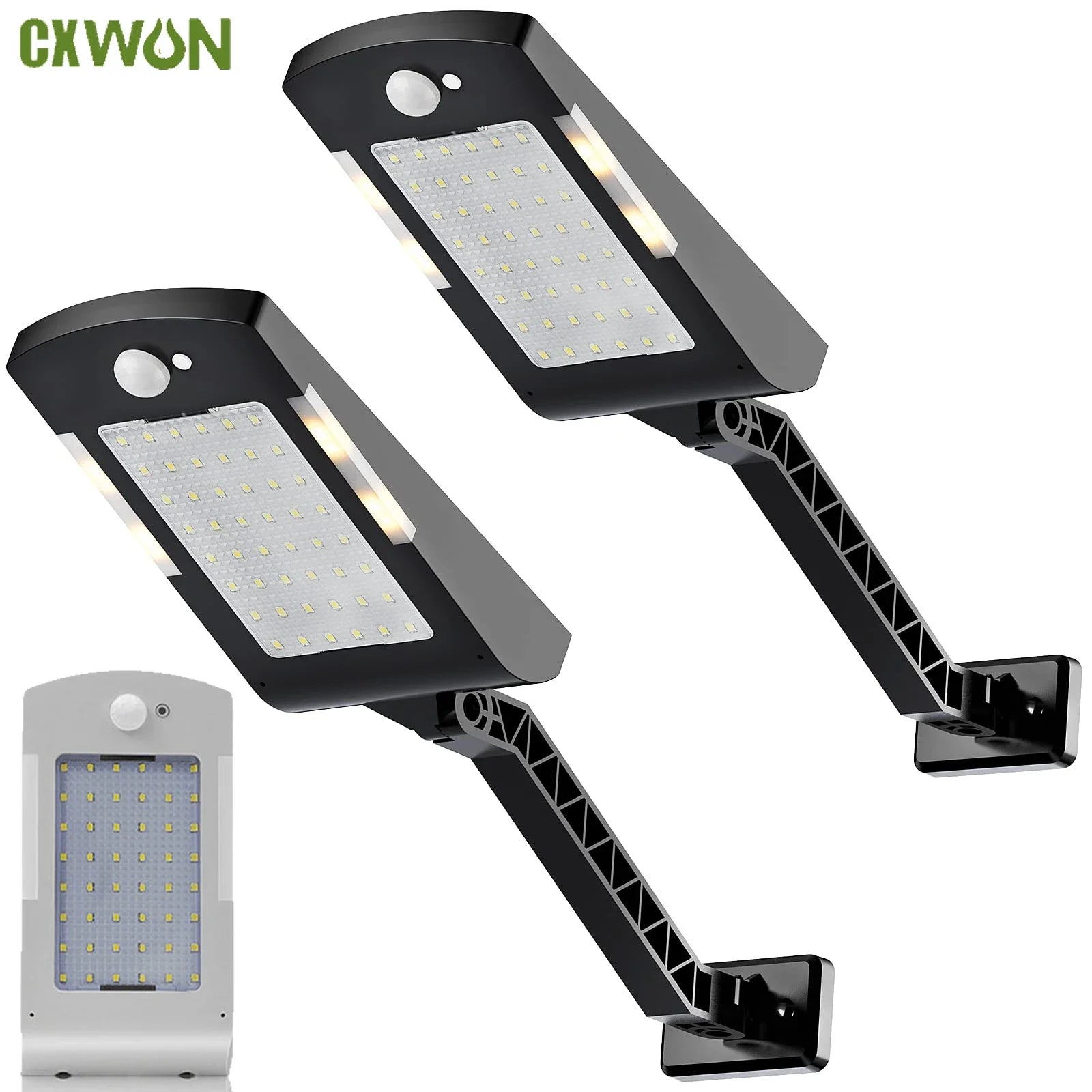 Solar Lights Outdoor 48 LEDs Powered Motion Sensor Lamp Security 3 Zpaxo