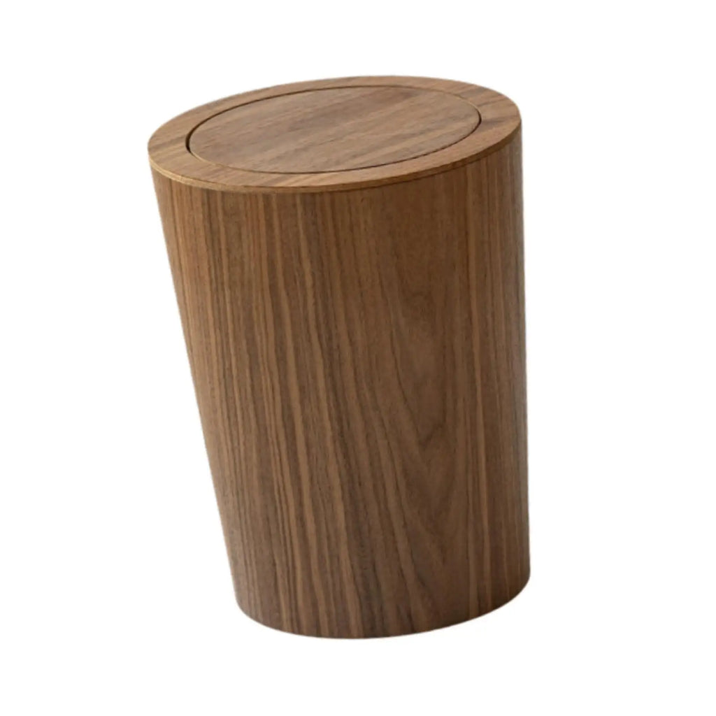 Wood Trash Can Wastebasket Decorative Japanese Garbage Bin Room Zpaxo