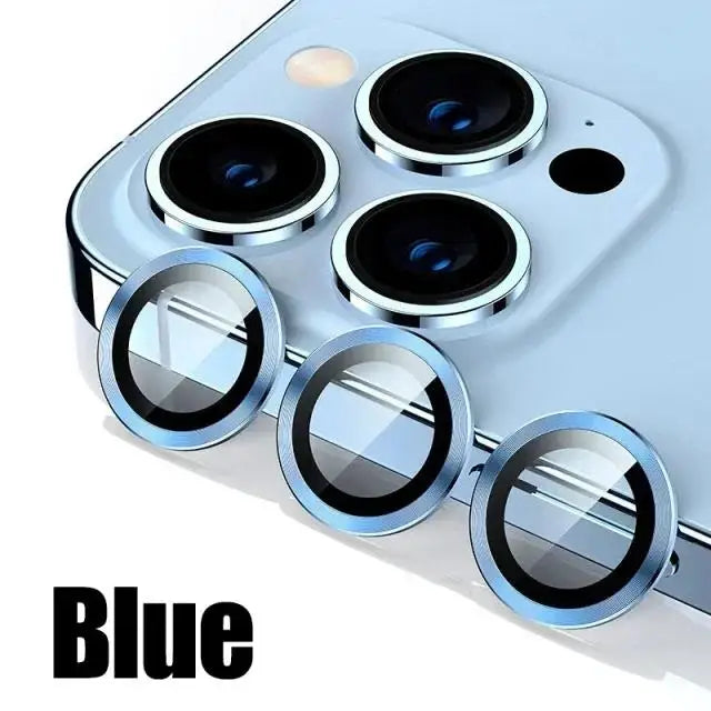 Metal Lens Protector Iphone 16 15 14 13 Max Ring Glass PM Mini Camera Zpaxo Blue 15 Pro or 15 Promax