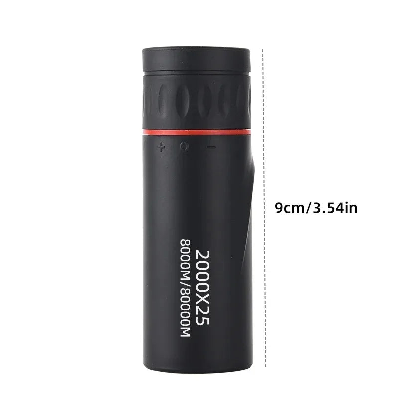 2026 2000X25 HD Monocular Telescope, Compact Portable for Travel, Hiking, Fishing, Camping, Stargazing, Concerts & Bird Watching Zpaxo