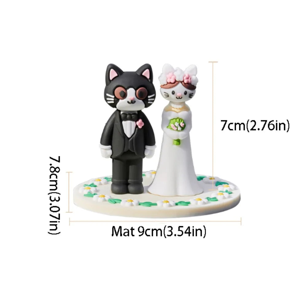 Bride Groom Car Ornaments Festive Floats Design Wedding Decoration Zpaxo 1 set