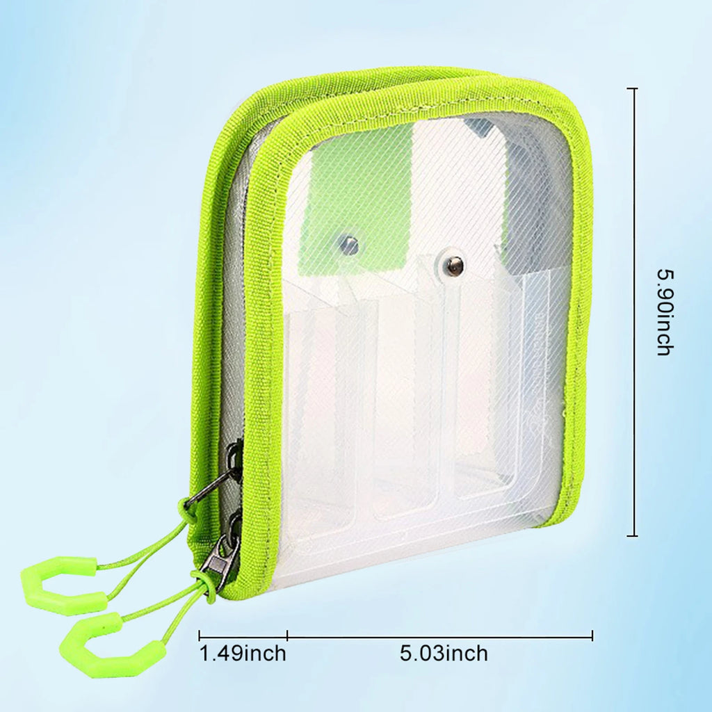 Wooden Shrimp Package Lure Bait Bag 6 Grid Fishing Tackle Waterproof